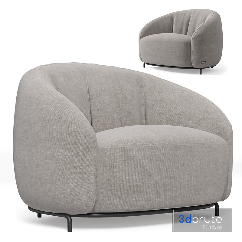 Nest Armchair By Nicoline Italia 3d model Buy Download 3dbrute