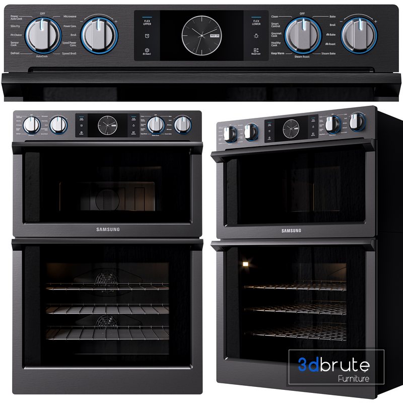 Samsung double oven collection 3d model Buy Download 3dbrute