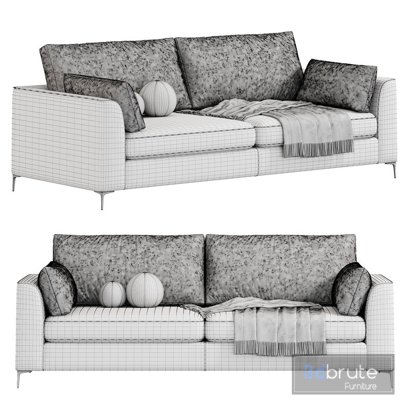 Isla sofa 3d model Buy Download 3dbrute