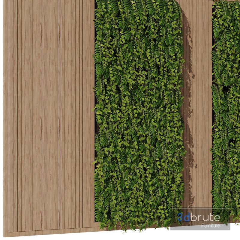 Green Wall Vertical Garden Set2 3d model Buy Download 3dbrute