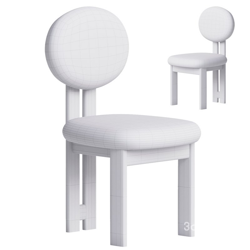 Colton Chair 3d model Buy Download 3dbrute