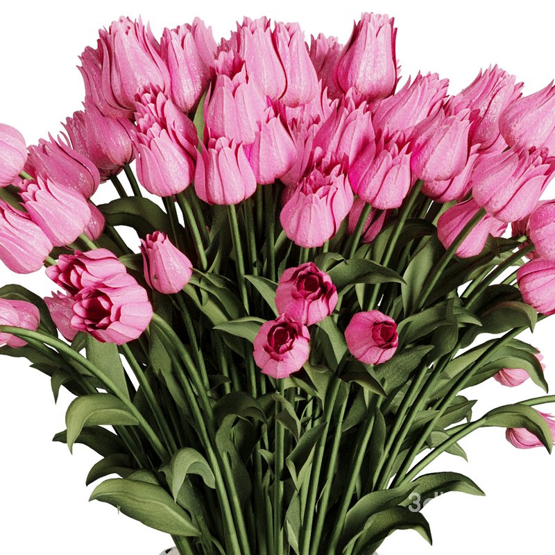 Tulip Flower Bouquet31 3d model Buy Download 3dbrute