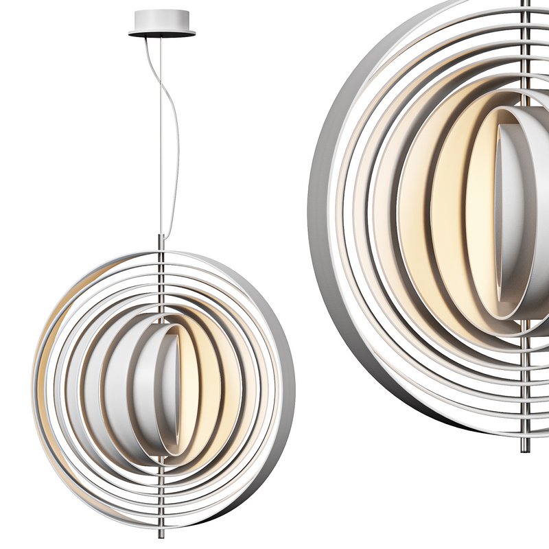 Moon Panton lamp 3d model Buy Download 3dbrute