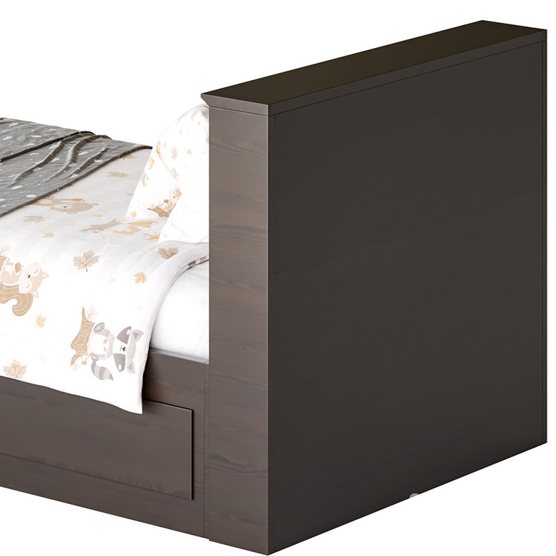 Mainstays Mates Storage Bed with Bookcase Headboard 3d model Buy Download 3dbrute