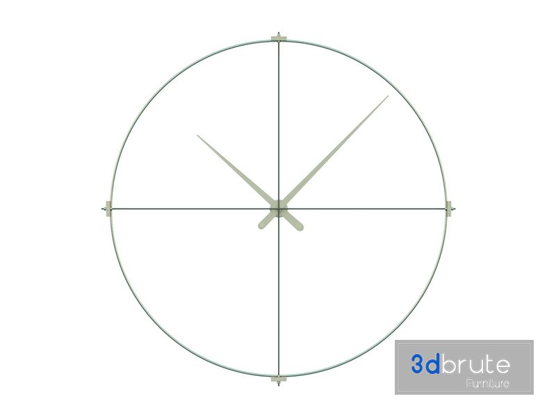 Wall watch 3d model Buy Download 3dbrute