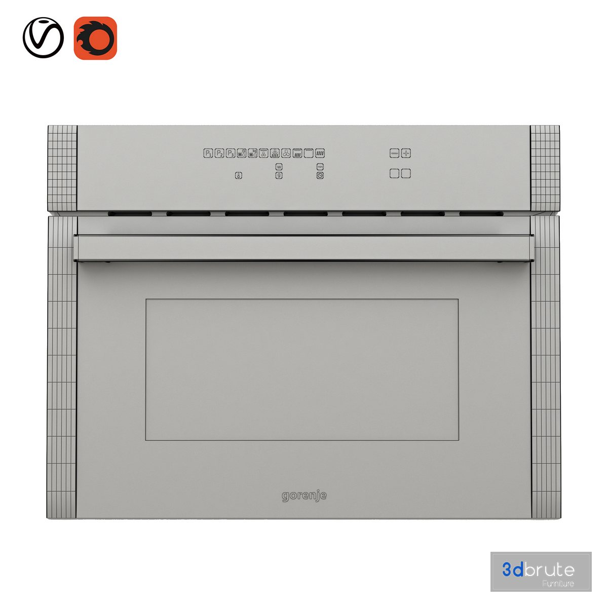 Gorenje microwave 3d model Buy Download 3dbrute