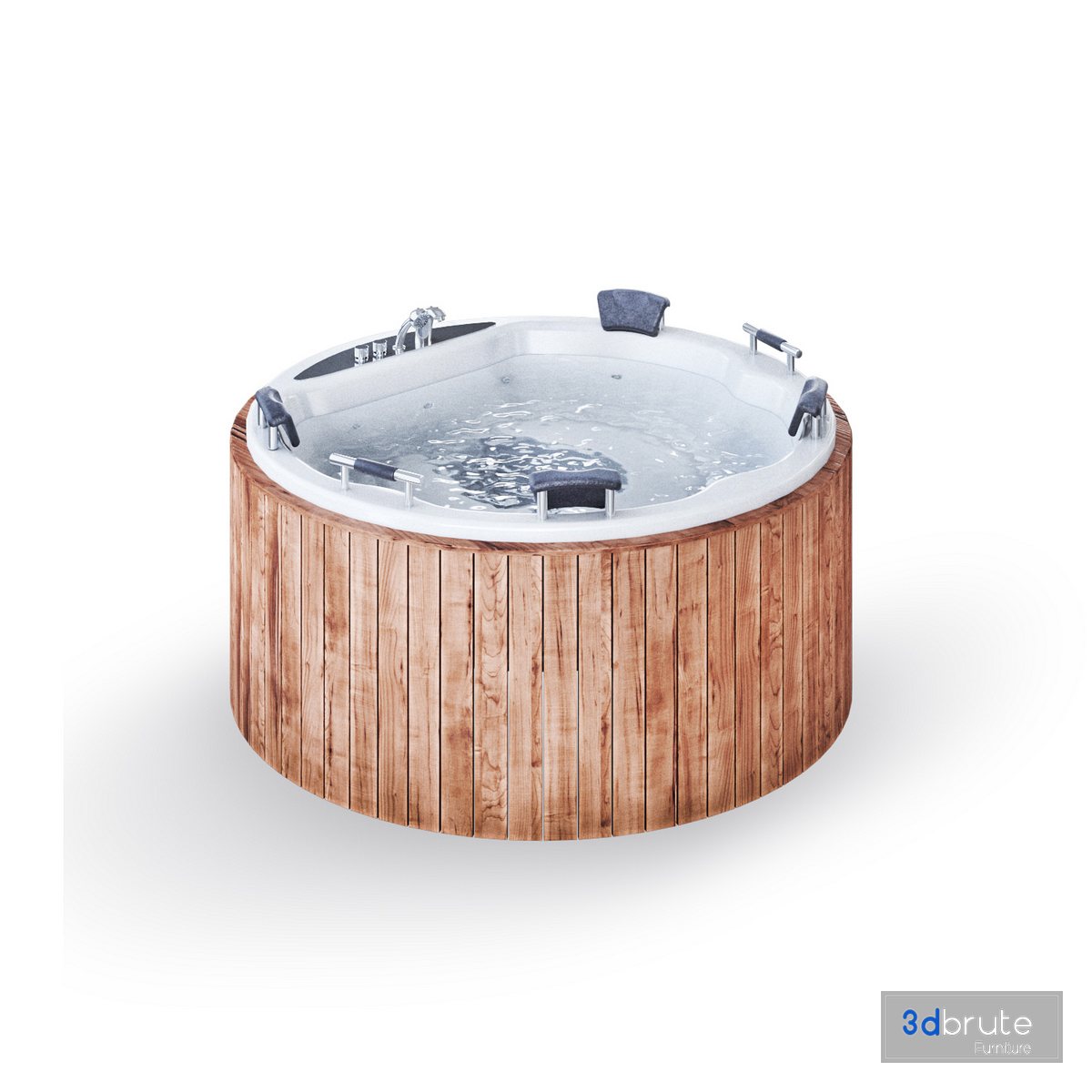 Jacuzzi round02 3d model Buy Download 3dbrute
