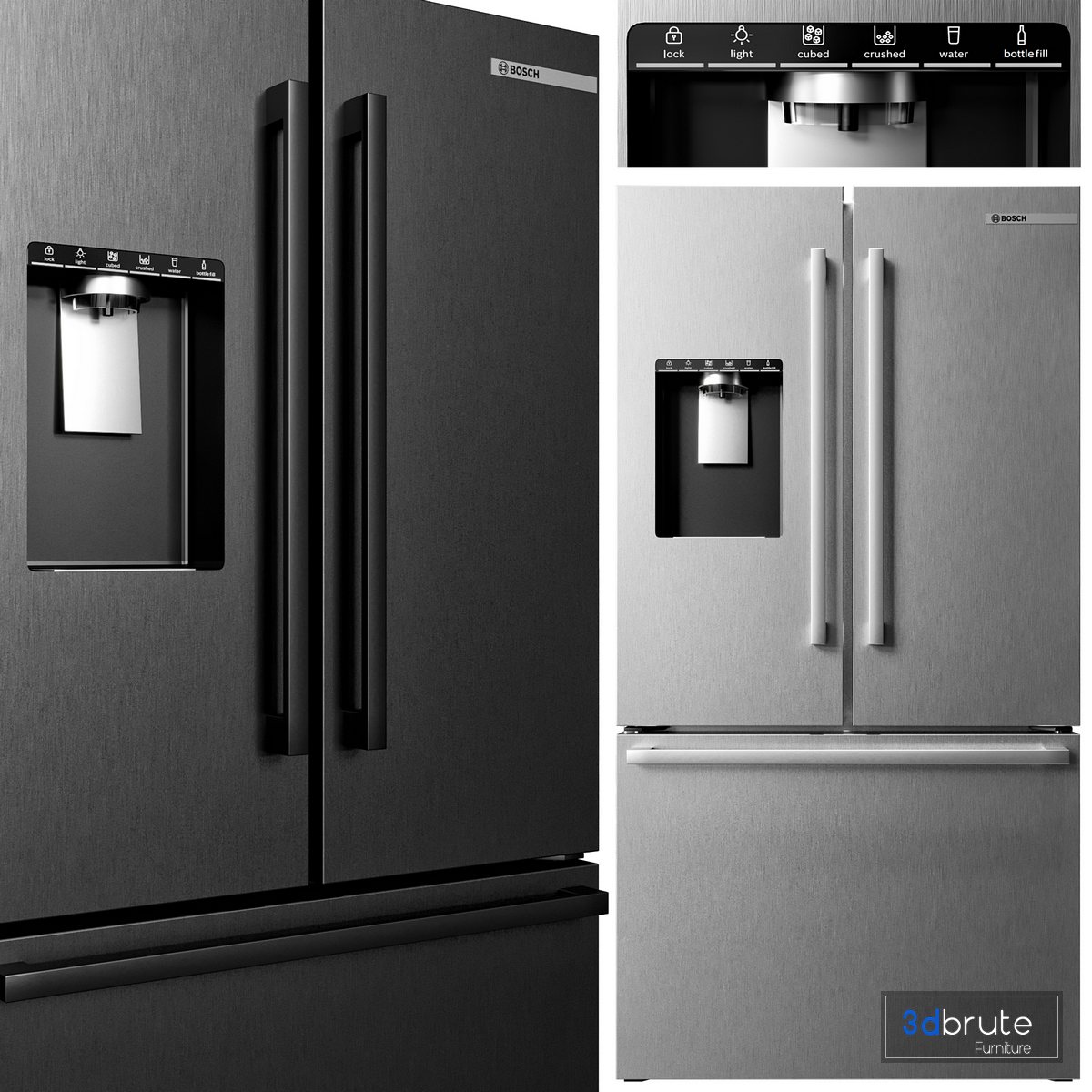 bosch appliance collection 2 vray 3d model Buy Download 3dbrute