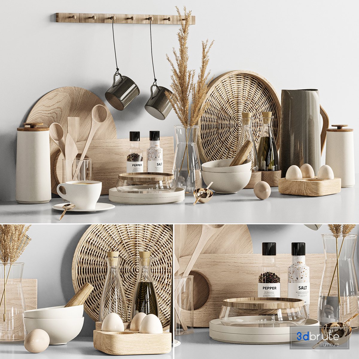 Kitchen Accessories 1 3d model Buy Download 3dbrute