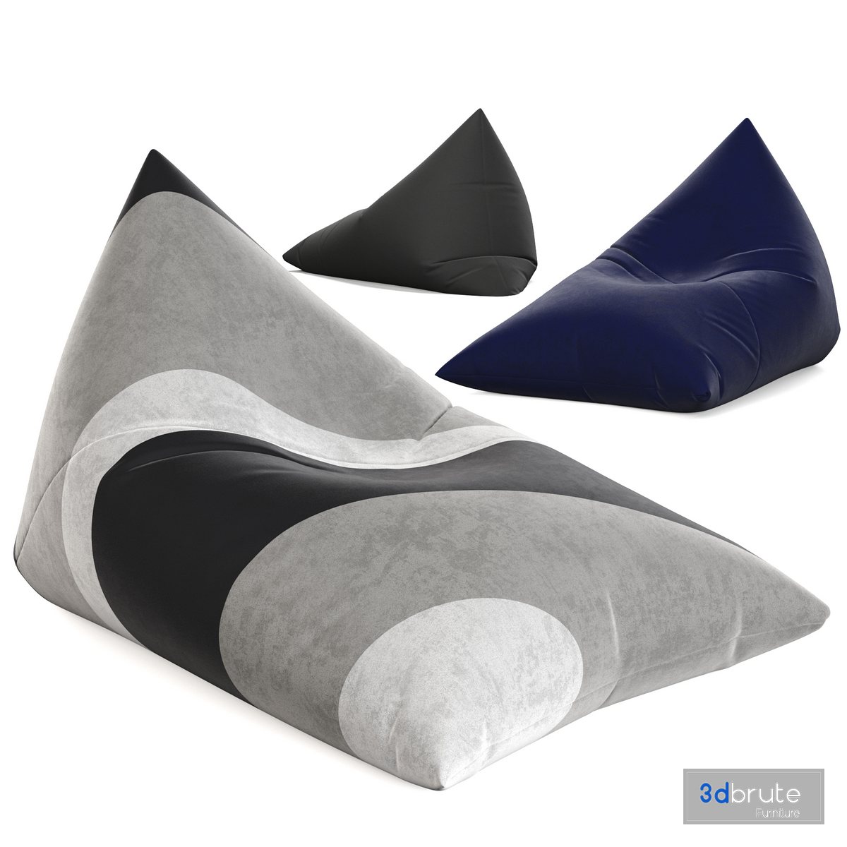 Bean Bag Chair by Woodnote 3d model Buy Download 3dbrute