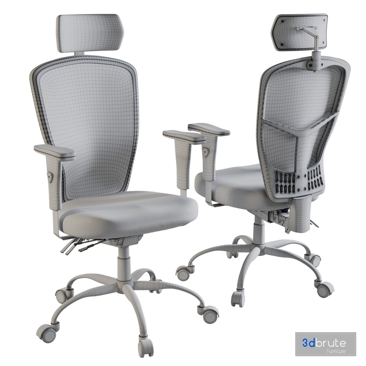 Office Chair 3d model Buy Download 3dbrute