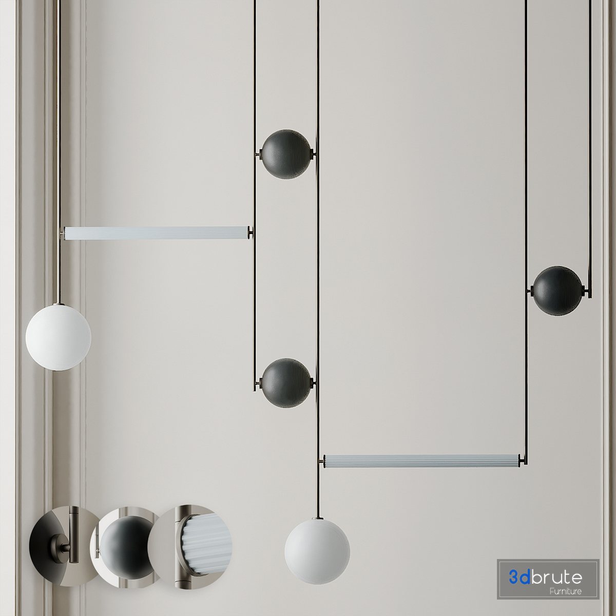 Ladies and Gentlemen Equalizer with Mixed Shape 3d model Buy Download