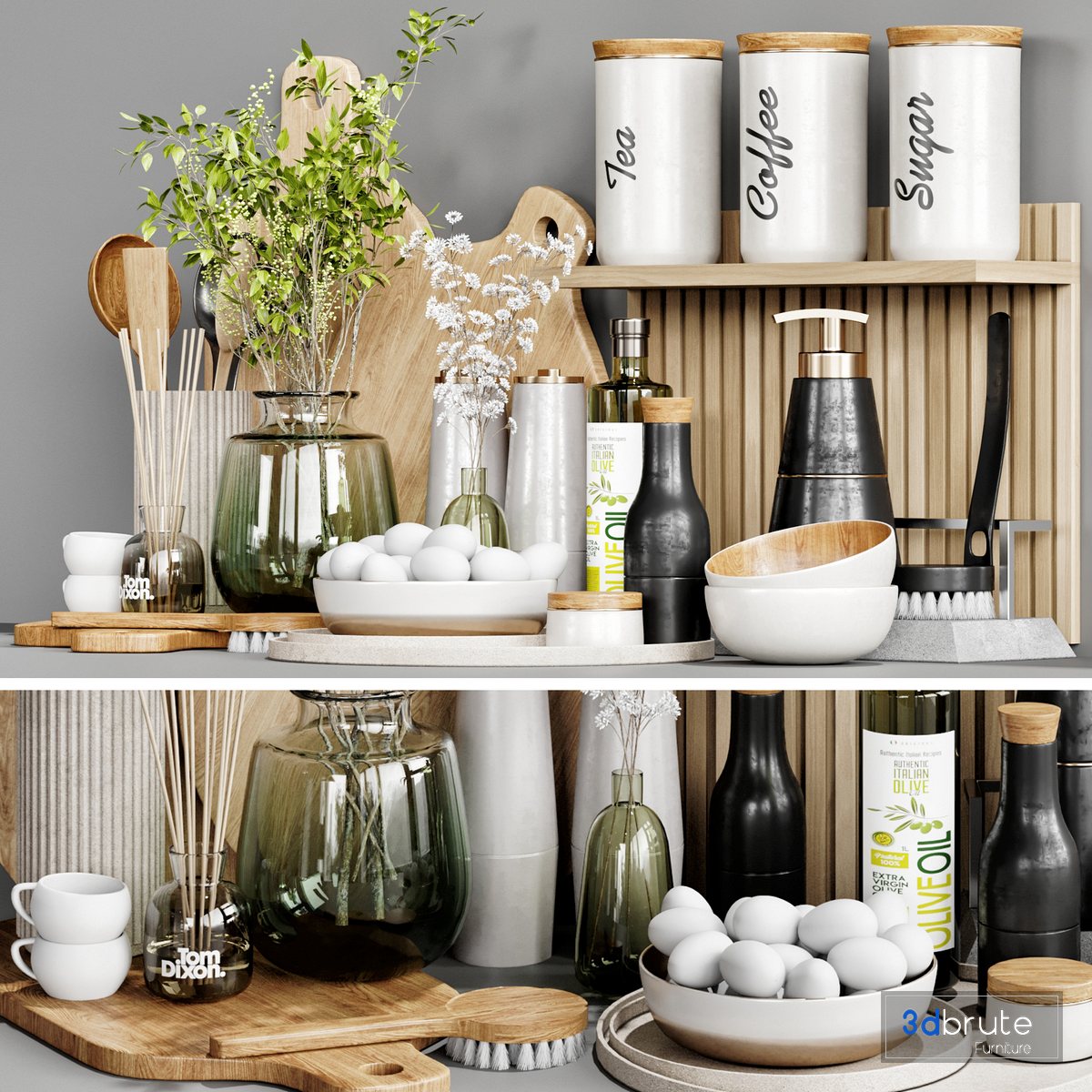 Zara home kitchen accessories 02 3d model Buy Download 3dbrute