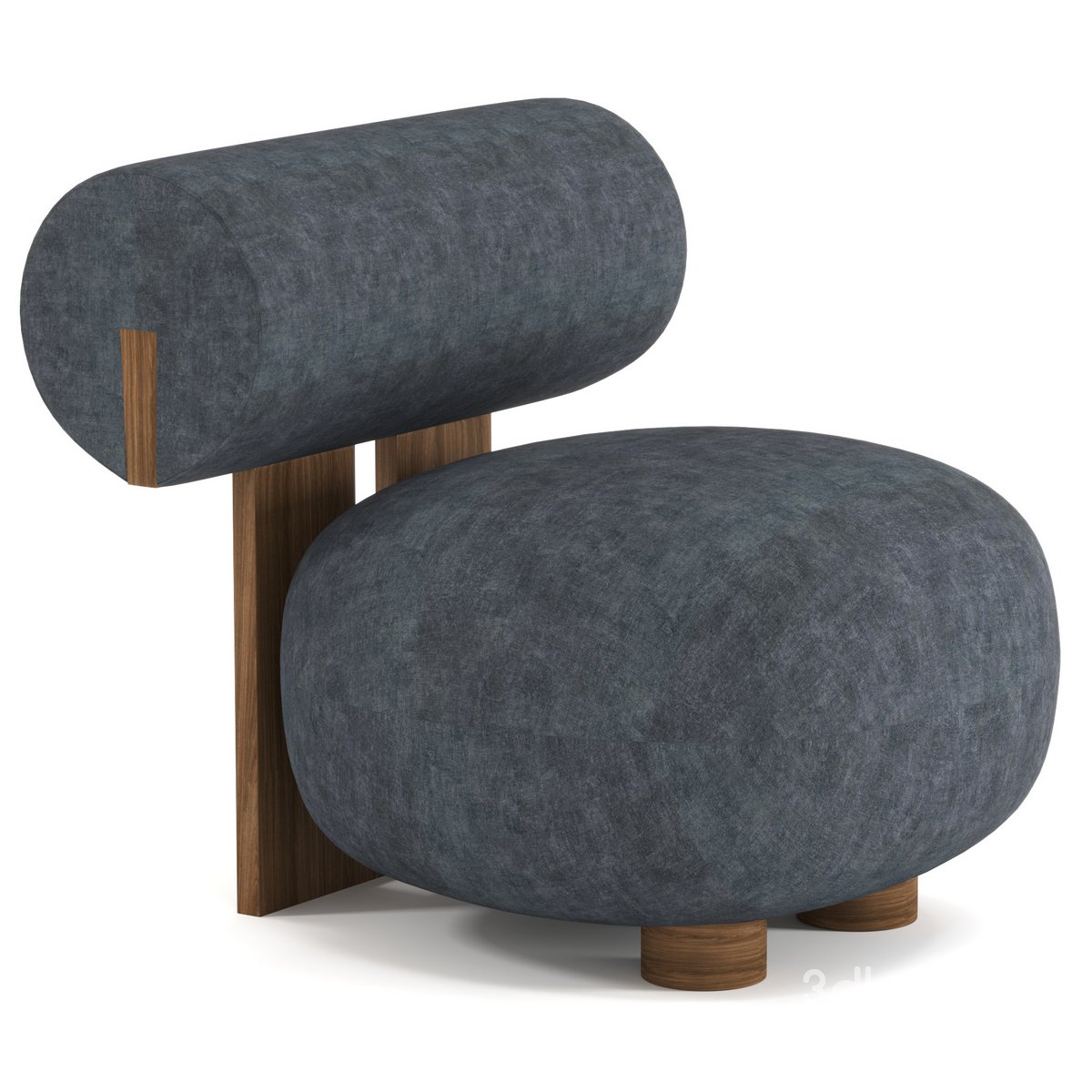 Hippo Lounge Chair 3dbrute 3dmodel furniture and decor
