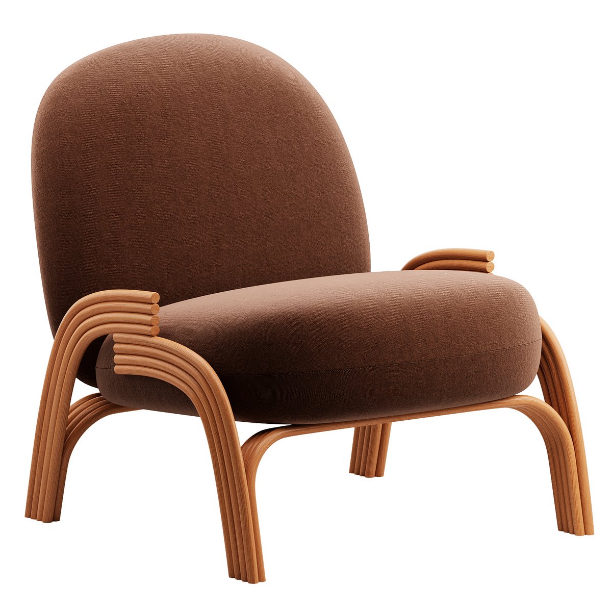 Small yarn armchair Balzac Paris 3d model Buy Download 3dbrute