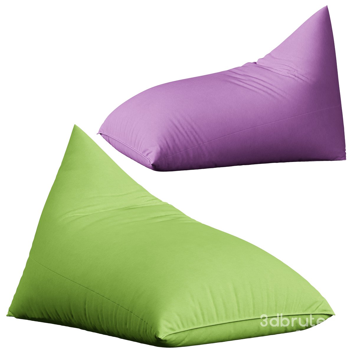 Large Cotton Bean Bag Chair Lounger by Latitude Run 3d model Buy