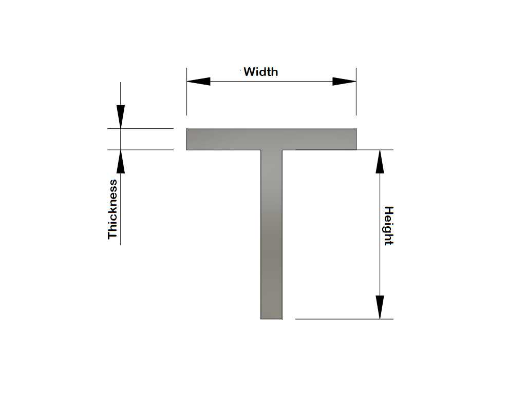 Brass T Section 3D CNC Store
