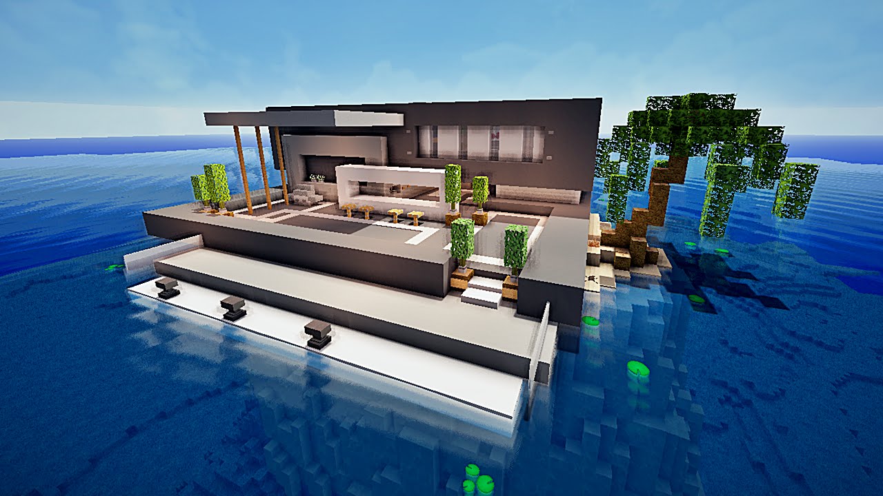 Construction de maison moderne minecraft L'impression 3D