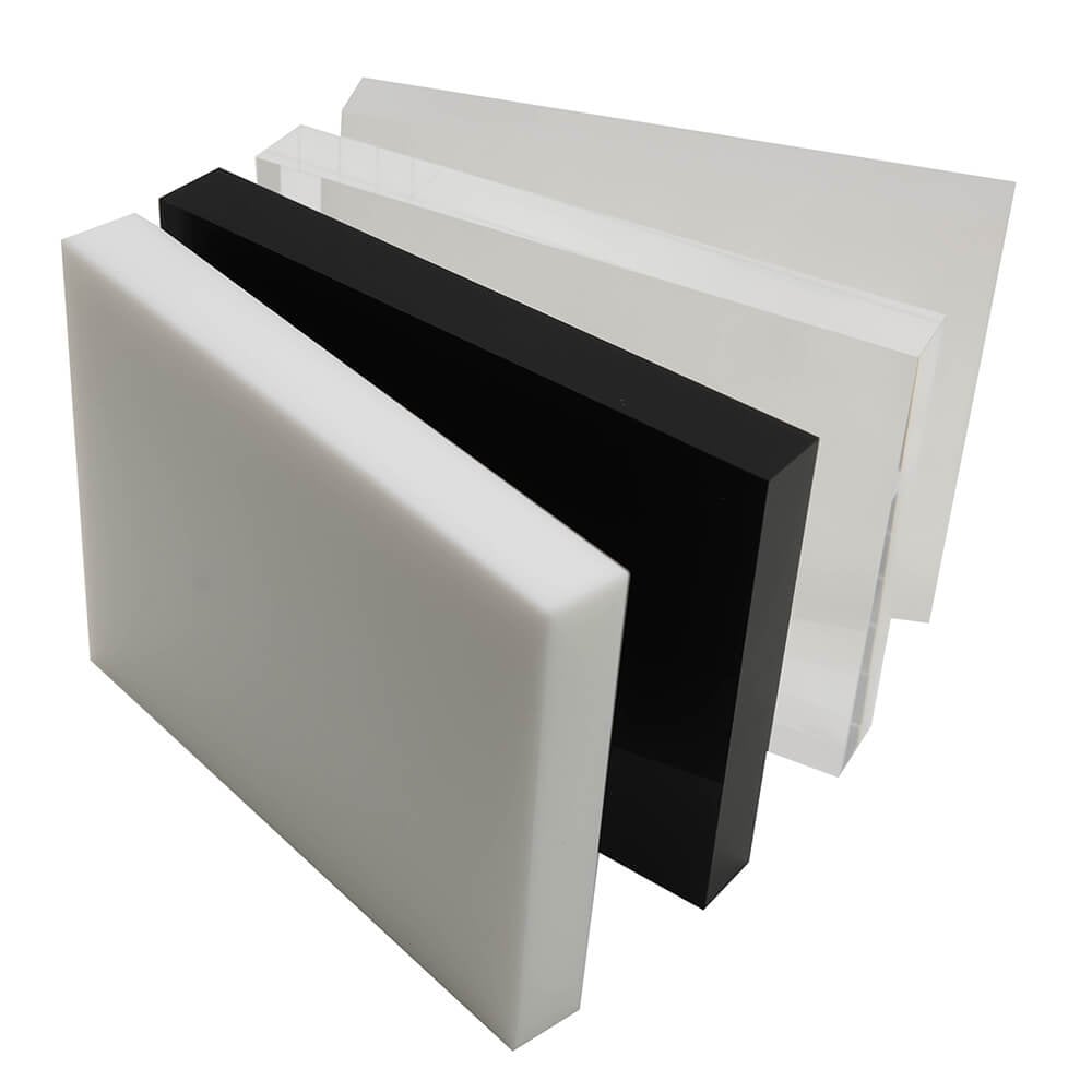 White acrylic block 20cm Solid Perspex Block