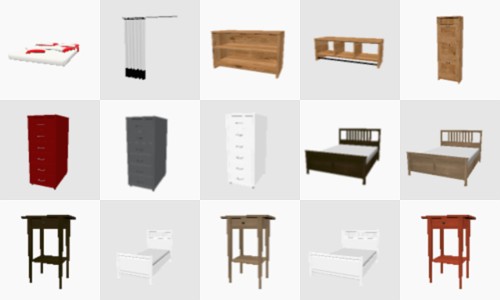180 IKEA models for Sweet Home 3d by Scopia