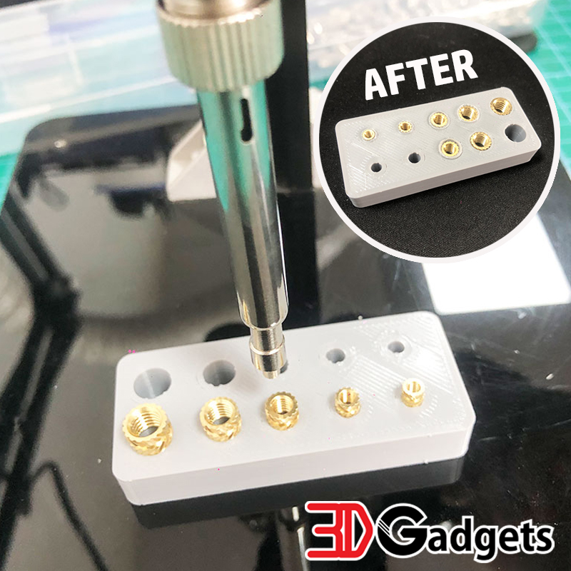 Threaded Heat Set Insert Tip 5in1 Set for Copper Heat Insert