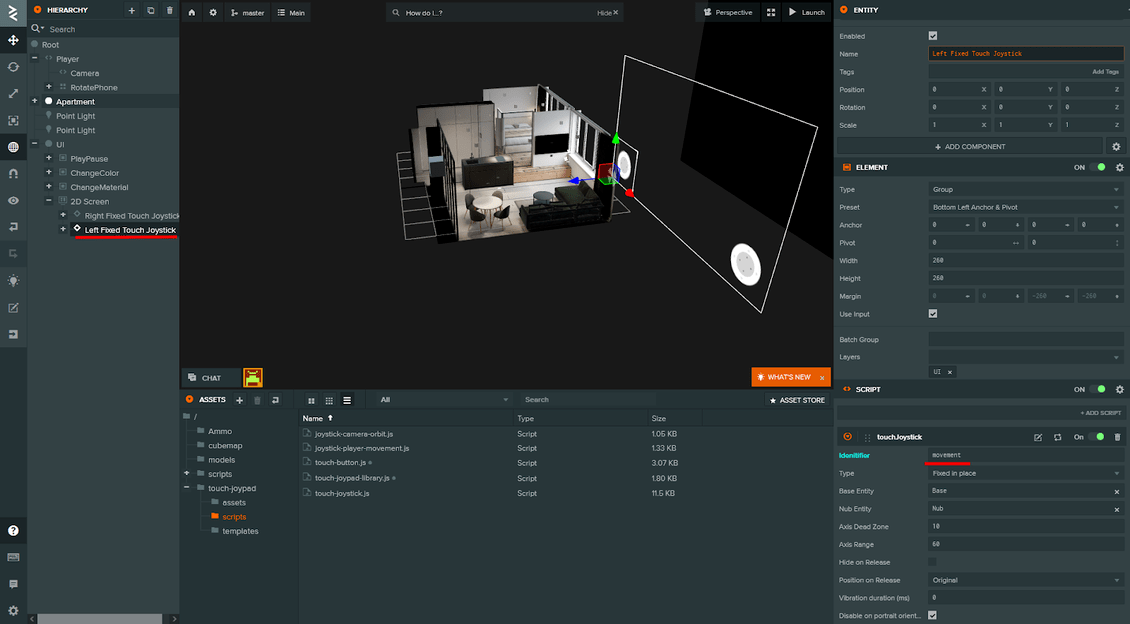 Adding interactivity to SVOYA interior (Playcanvas/GL). Part 4