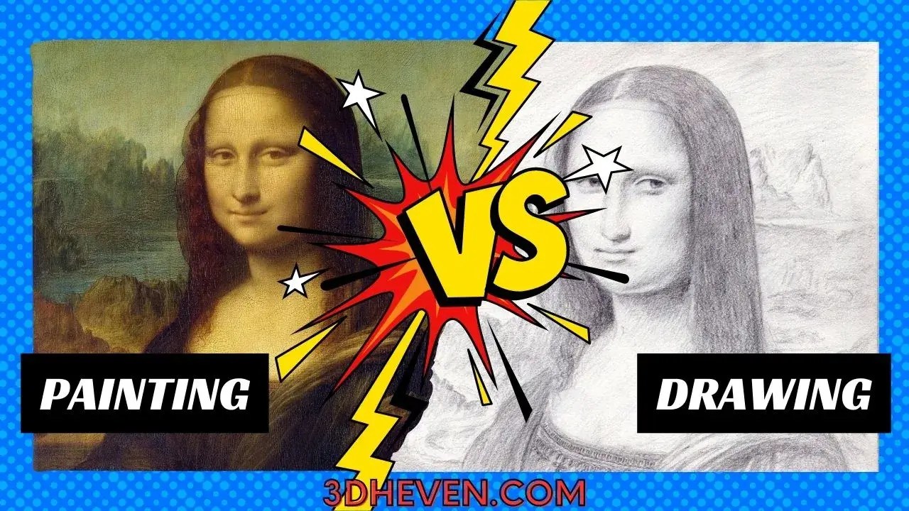 Differences Between Painting and Drawing 3DHEVEN
