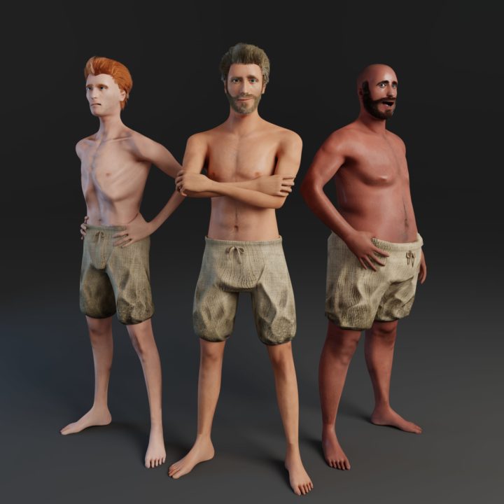 Rigged Human Male 3d Model 3dhunt Co