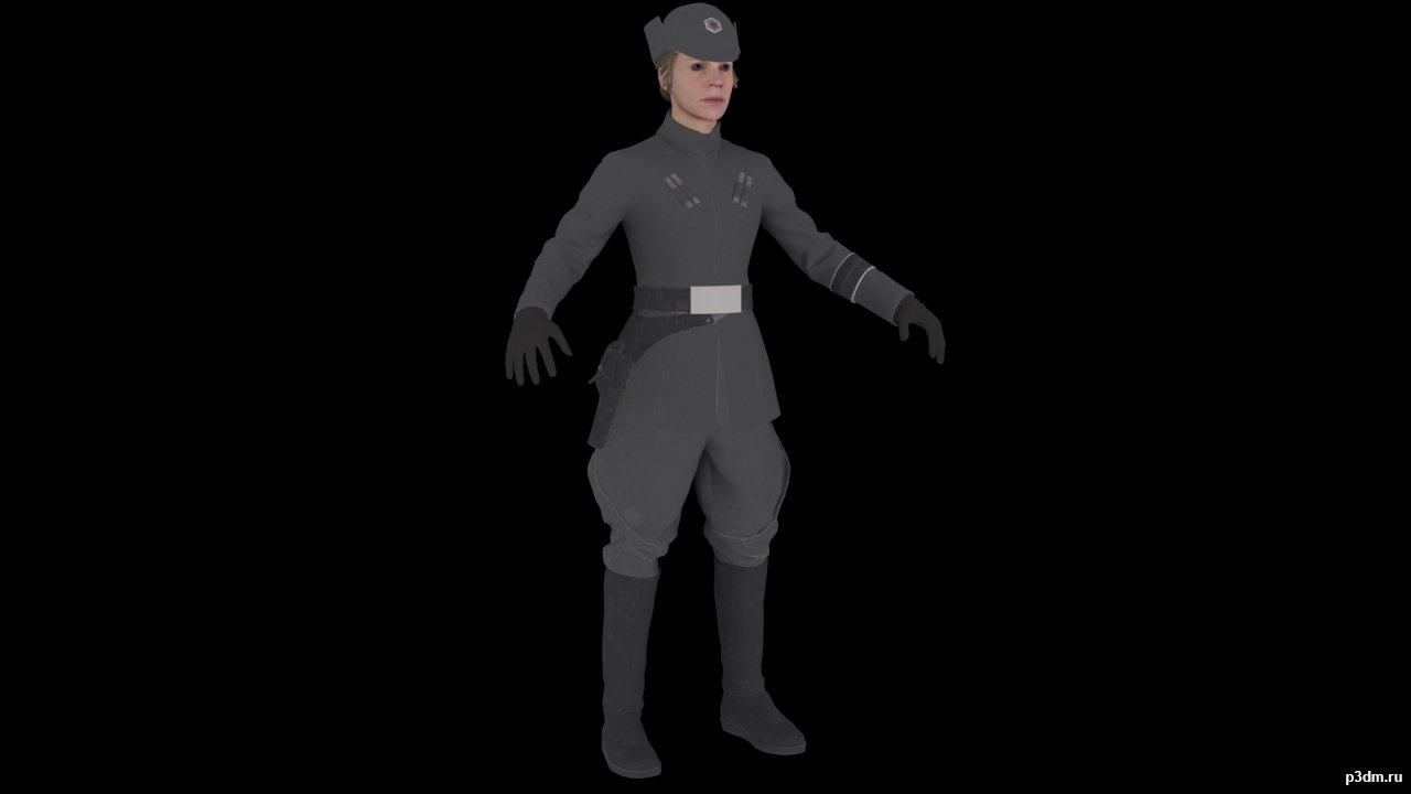 Clone Officer Female 3d Model 3dhunt Co