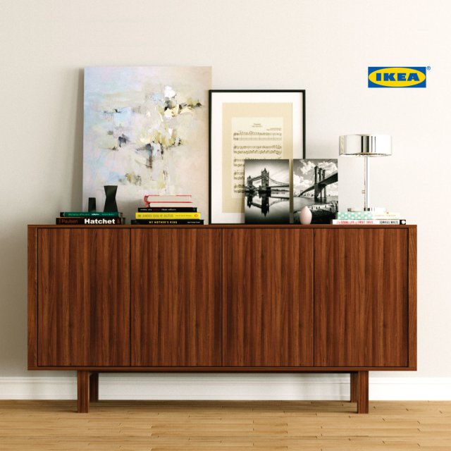 ikea stockholm sideboard Ikea Stockholm Sideboard 3D Model - 3Dhunt.co
