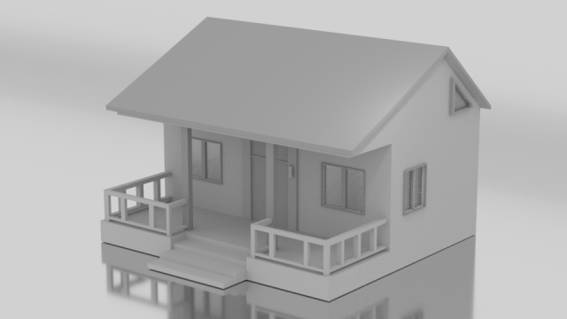 Modern 3d House Free 3d Model 3dhunt Co