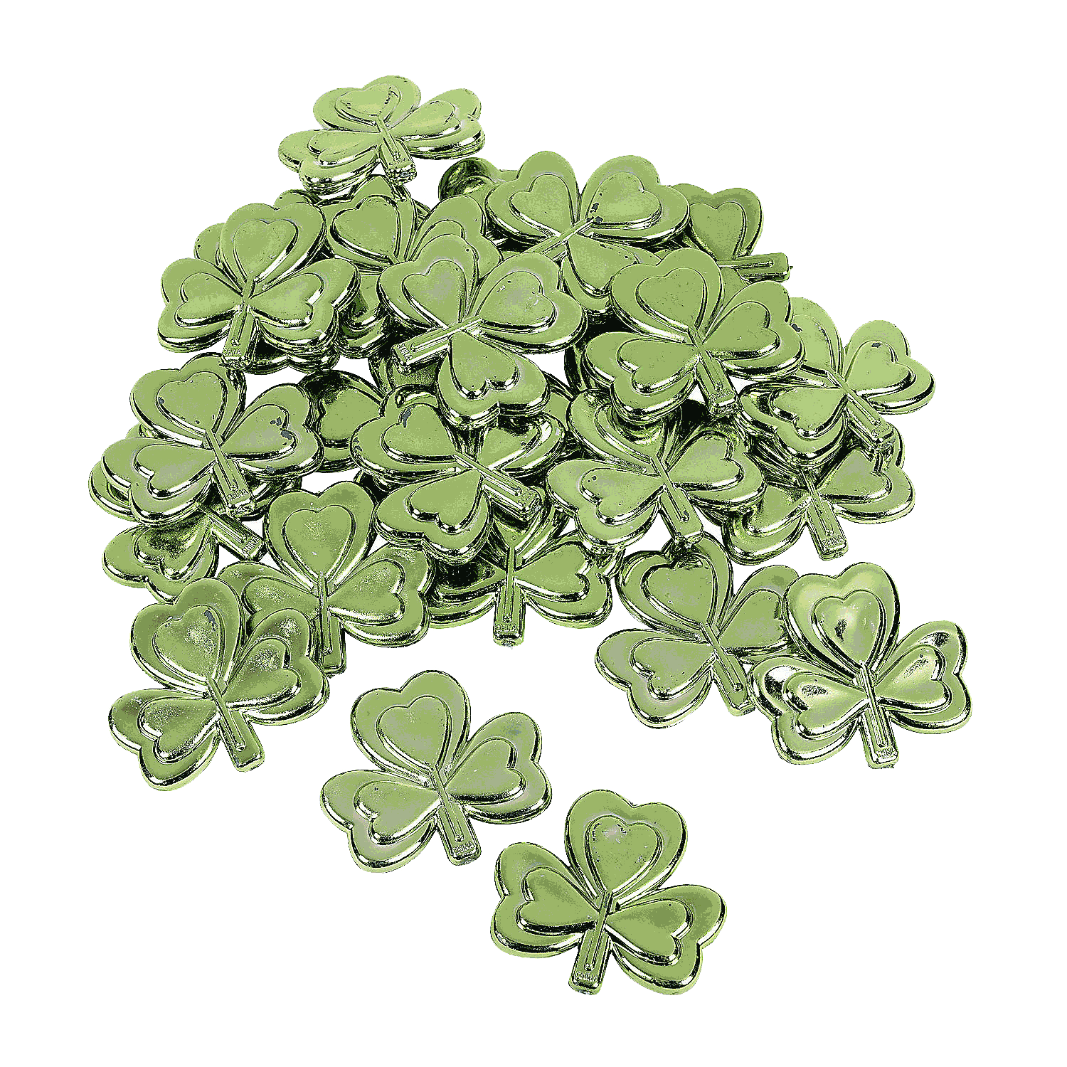 Plastic Metallic Shamrocks 3D Mail Results