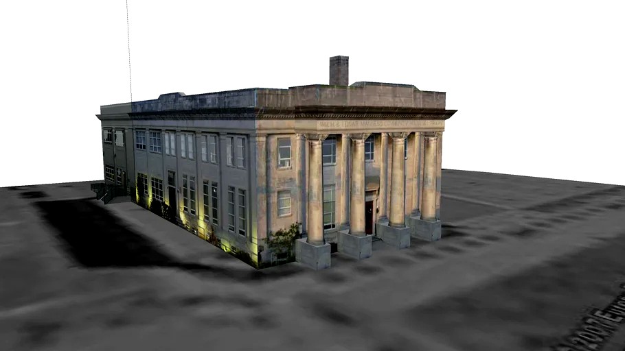 Magness Library in Downtown McMinnville, TN 3d model