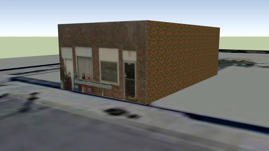 Galva Main Street Building, Police Station 3d model