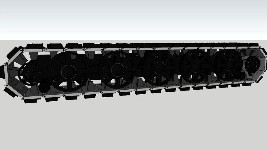 Robotic Tank Tread 3d model