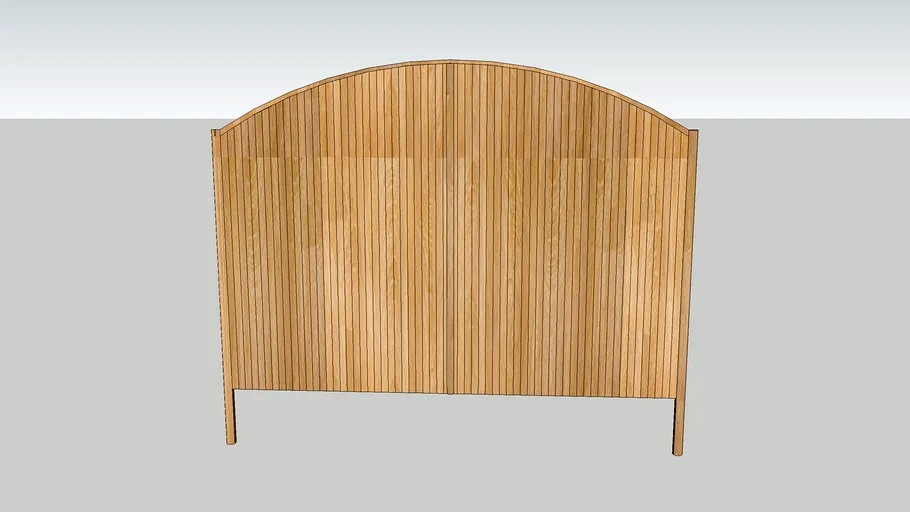 Bamboo bedhead 3d model