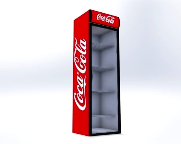 CocaCola Refrigerator 3d model