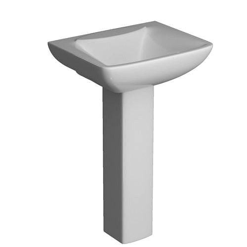 Pedestal Wash Basin 3D model Modeled in 3ds max