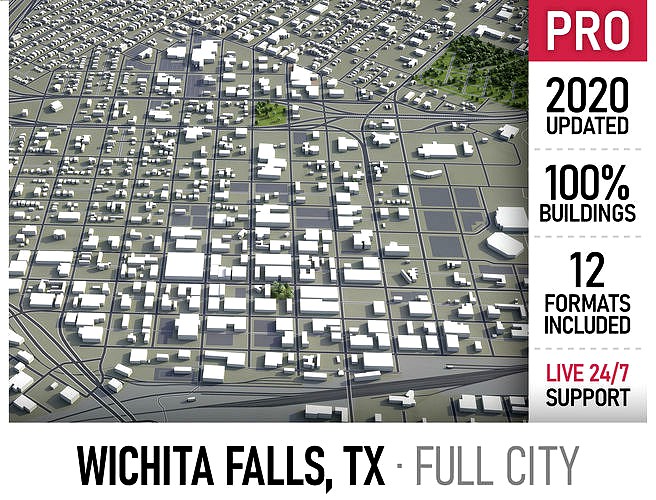Wichita Falls 3d model