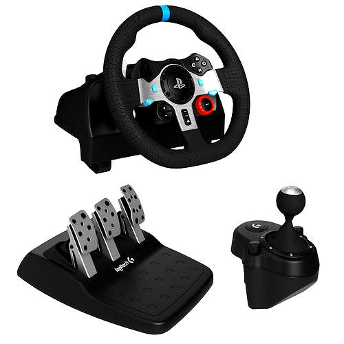 Logitech G29 Driving Force Racing Wheel Set 3d model