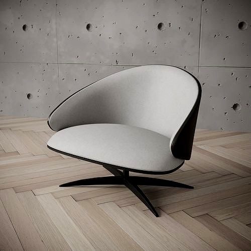 DYCKMAN LOUNGE CHAIR 3d model