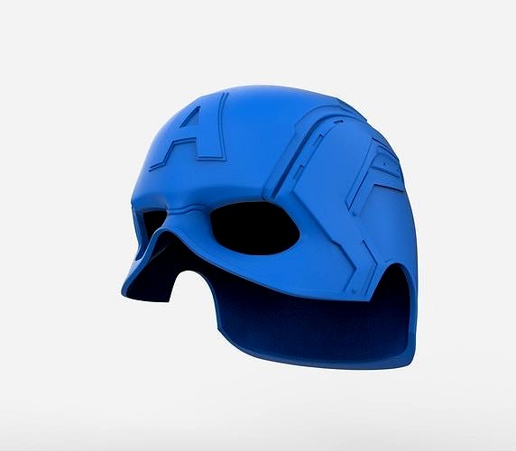 Captain America Helmet Marvel Comic Cosplay 3D print model 3D