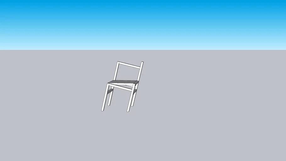 slanted chair 3d model