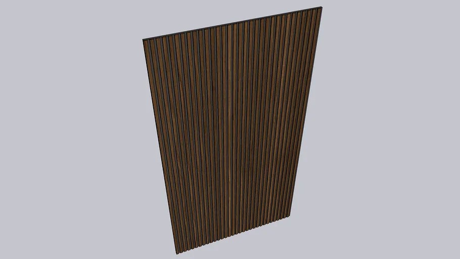 Wooden Wall Panel 3d model