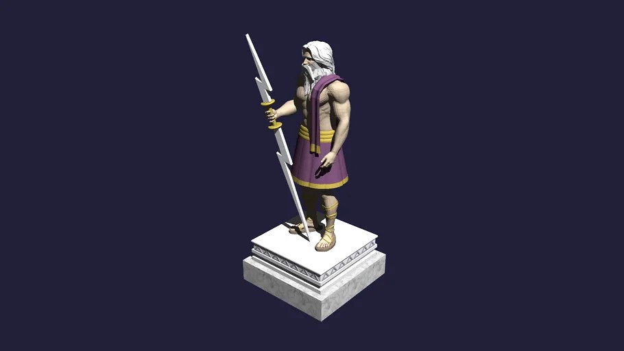 Statue de Zeus LMDO 3d model