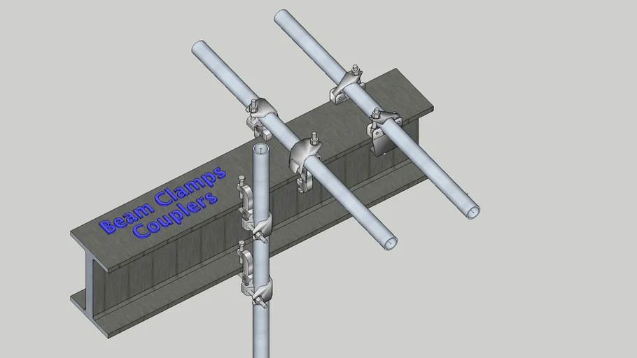 Scaffold Beam Clamp Couplers 3d model