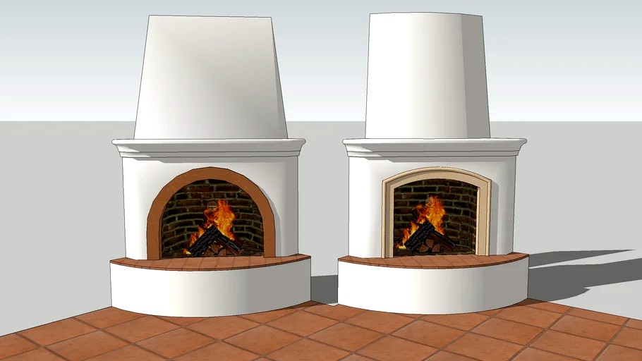 Fireplace Kivas 3d model