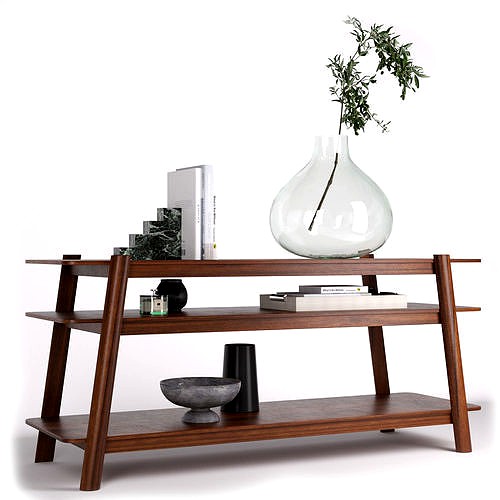 Calgary Media Console by West Elm 3d model