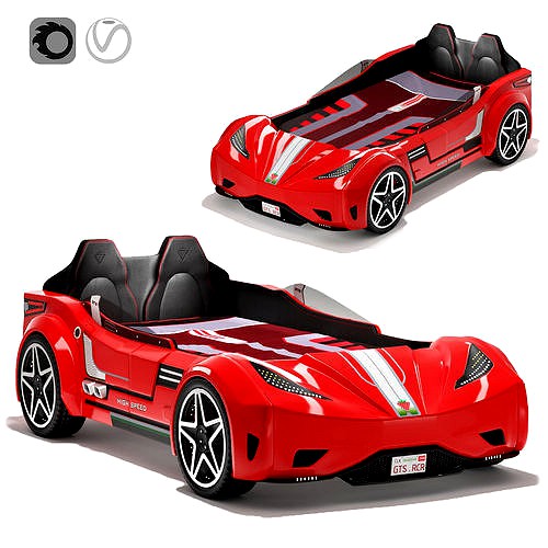 Cilek Gts car bed 3d model