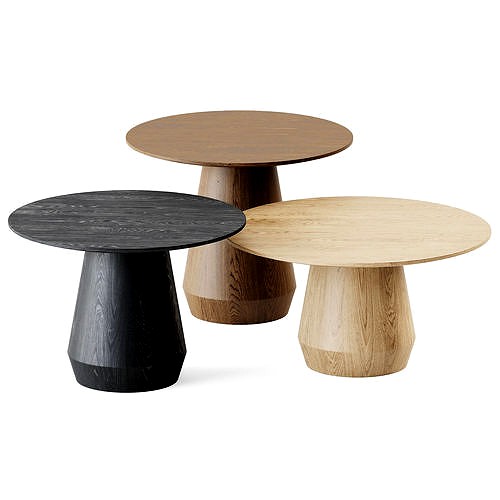 Coffee Tables Charlotte Triple Center by Collector 3d model